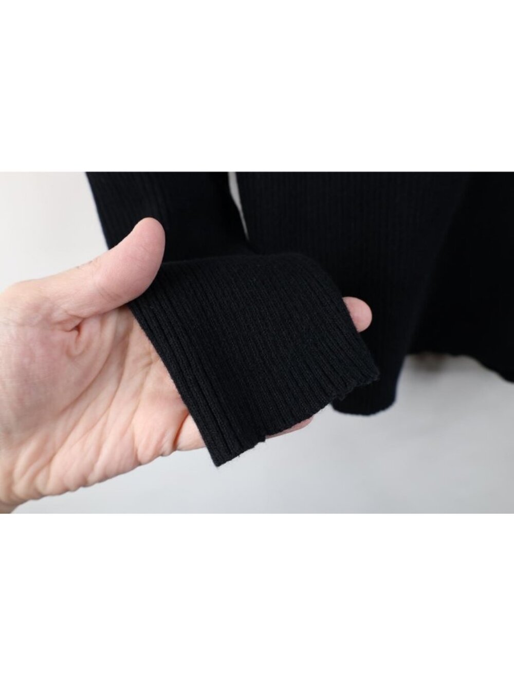 Vintage 90s Ralph Lauren Womens Size Small Ribbed Knit Turtleneck Sweater Black - Picture 8 of 11